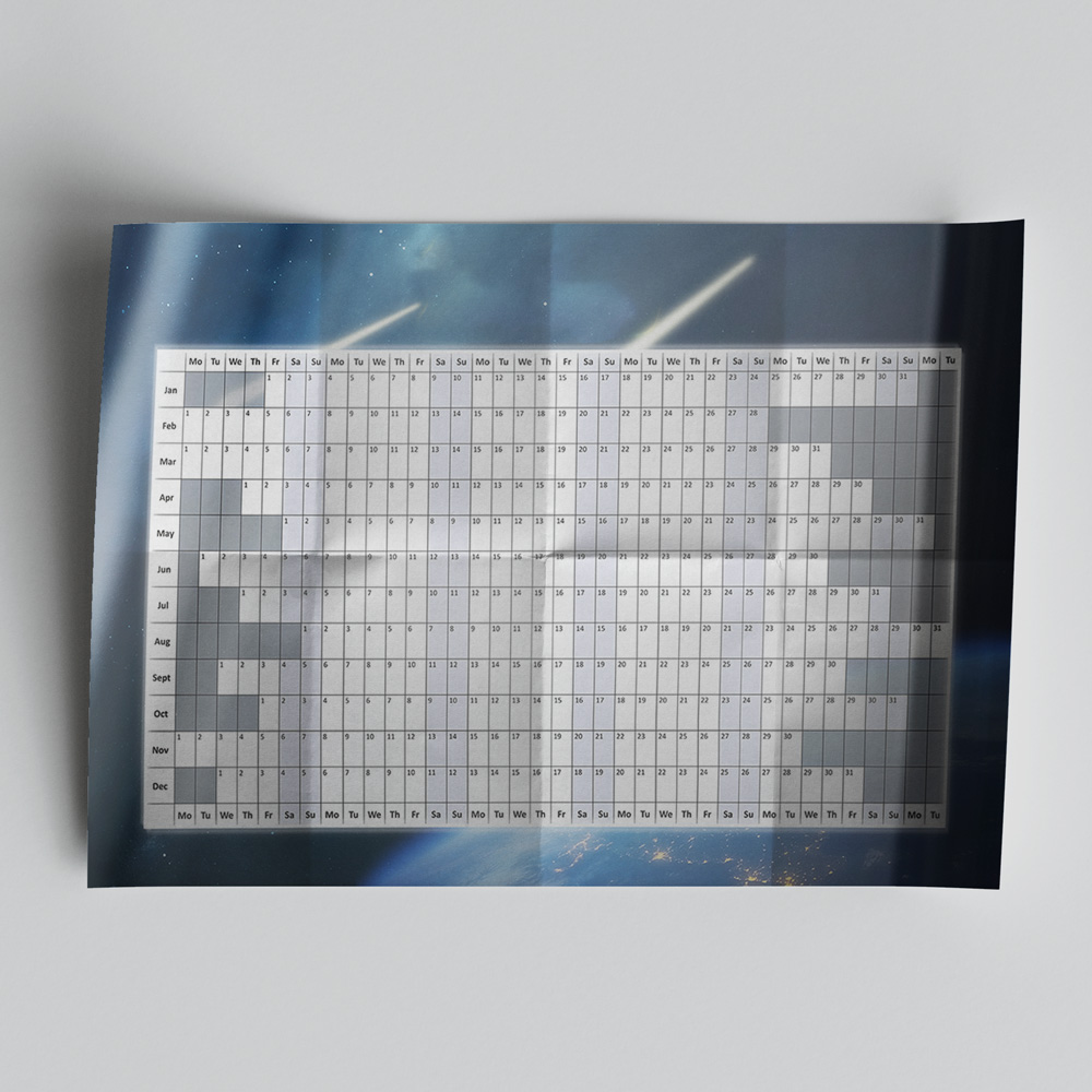 Folded Wall Planner