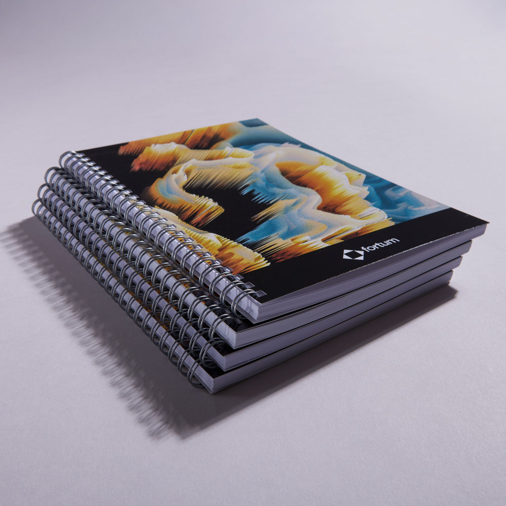 Wiro Bound Notebooks Stack