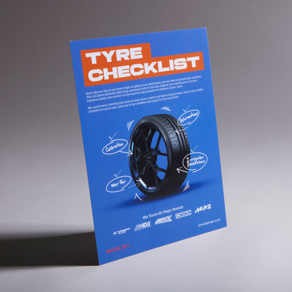 Strut Card Stood Front