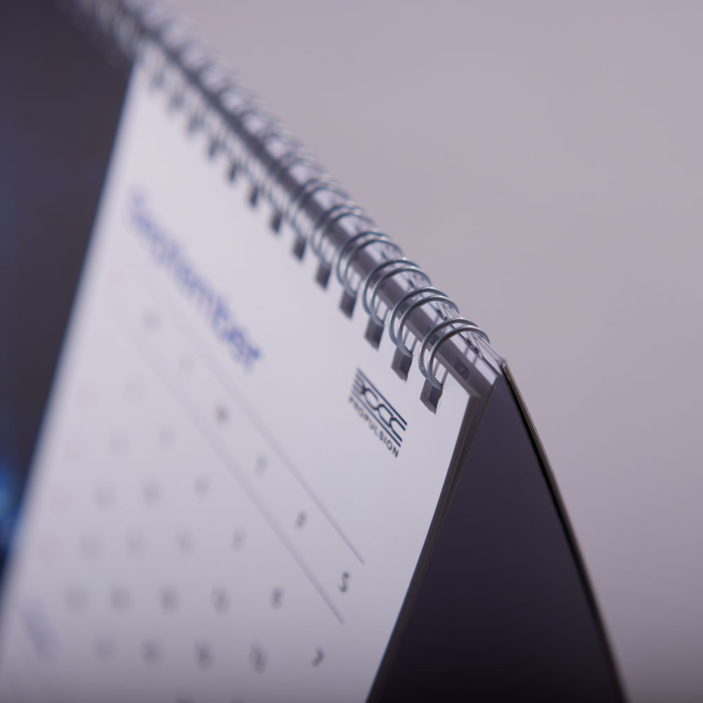 A5 Desk Calendar Spine Macro