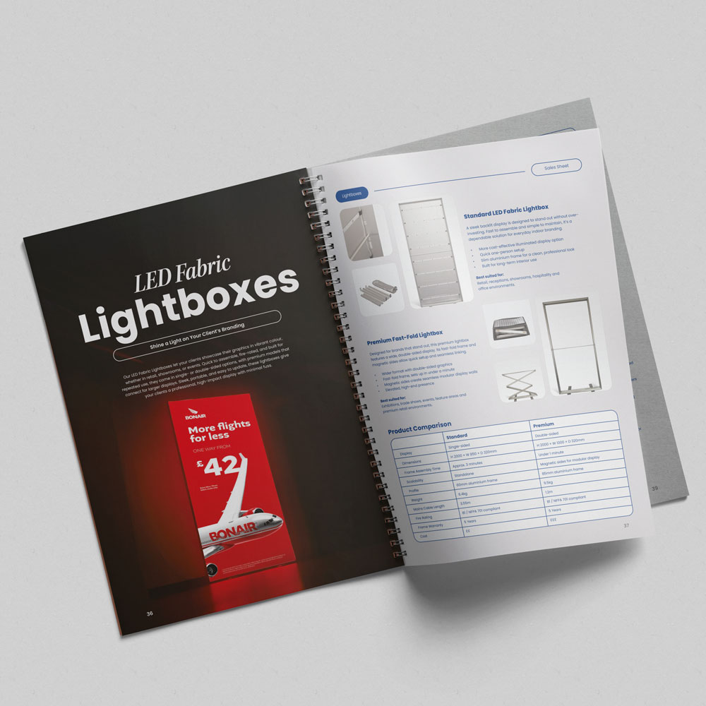 Custom Cover Large Format Catalogue