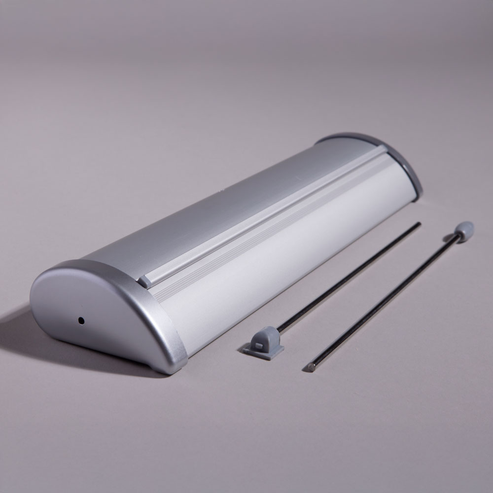 Desktop Roller Banner Cassette and Pole