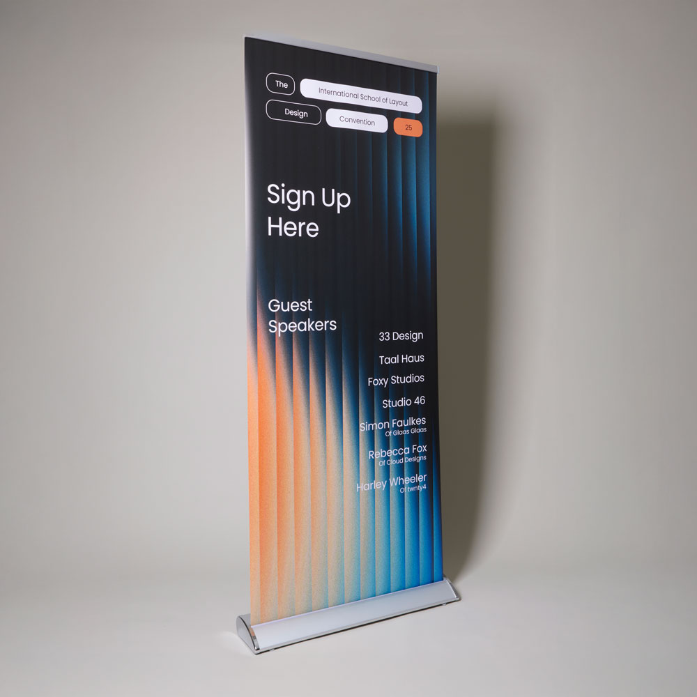Premium Roller Banner Front