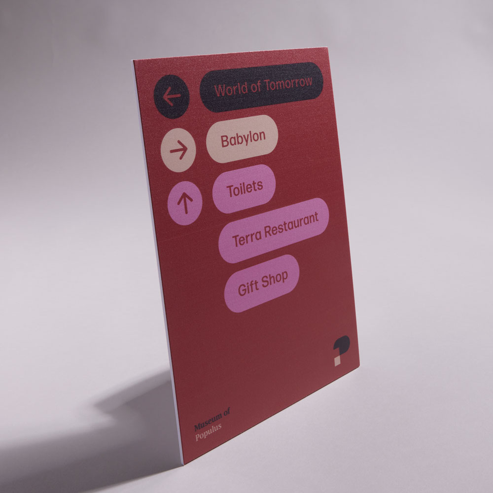 Foam Sign Side Profile