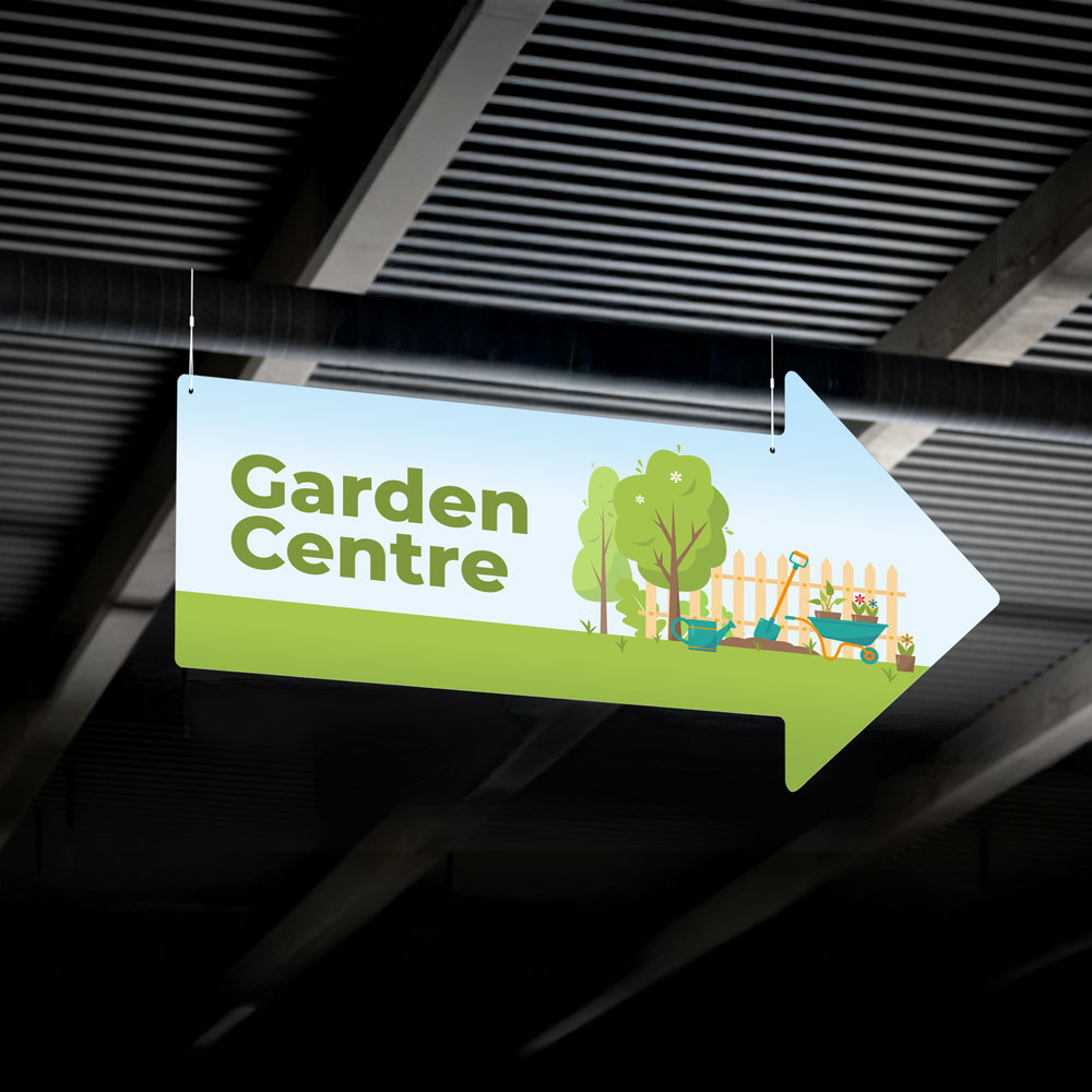 Custom Shape Arrow Sign