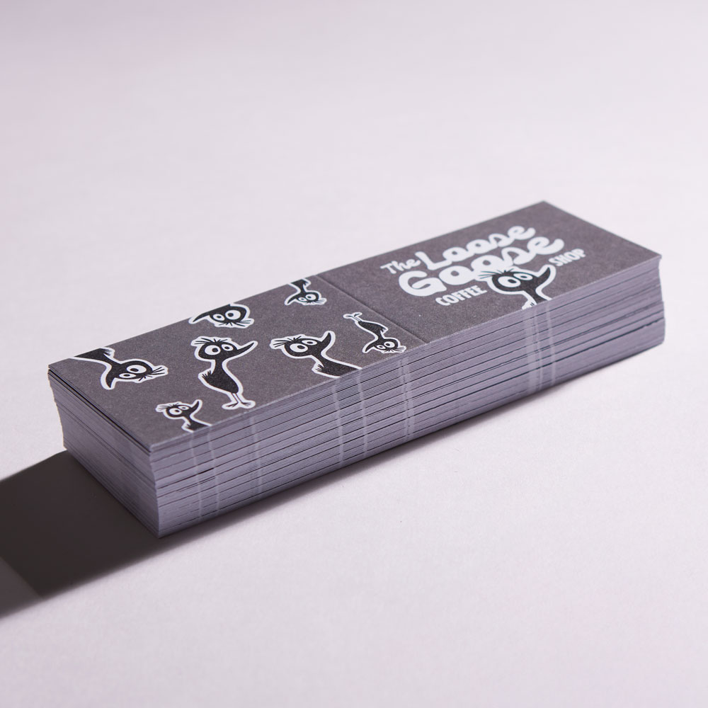 Folded Business Cards Flat
